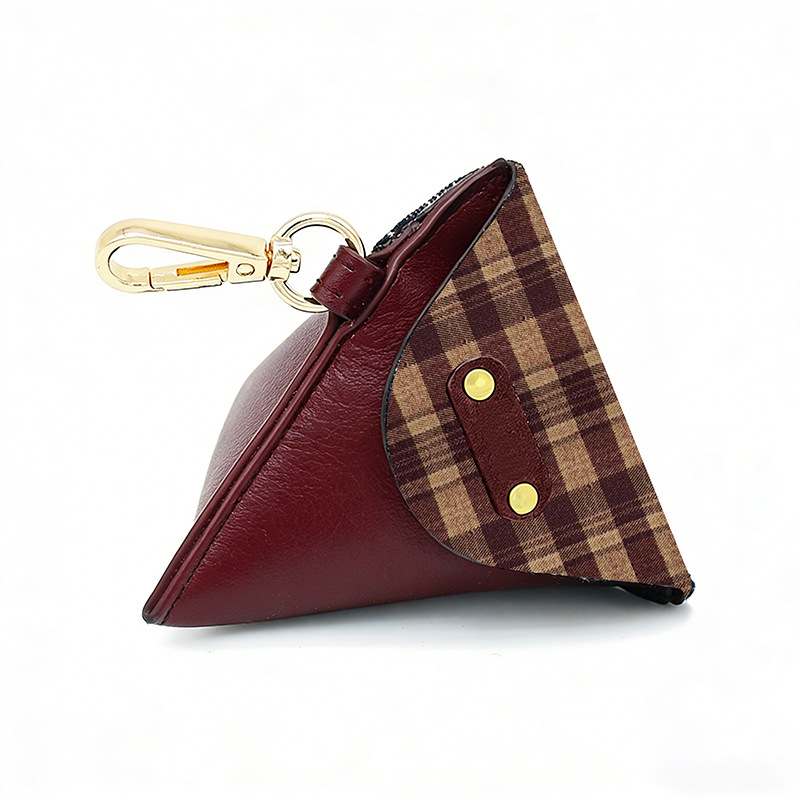 Olive Tartan Brooch Poop Bag Holder
