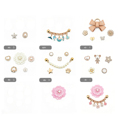 Butterfly Pearl Charm & Bow Set in Vegan Leather