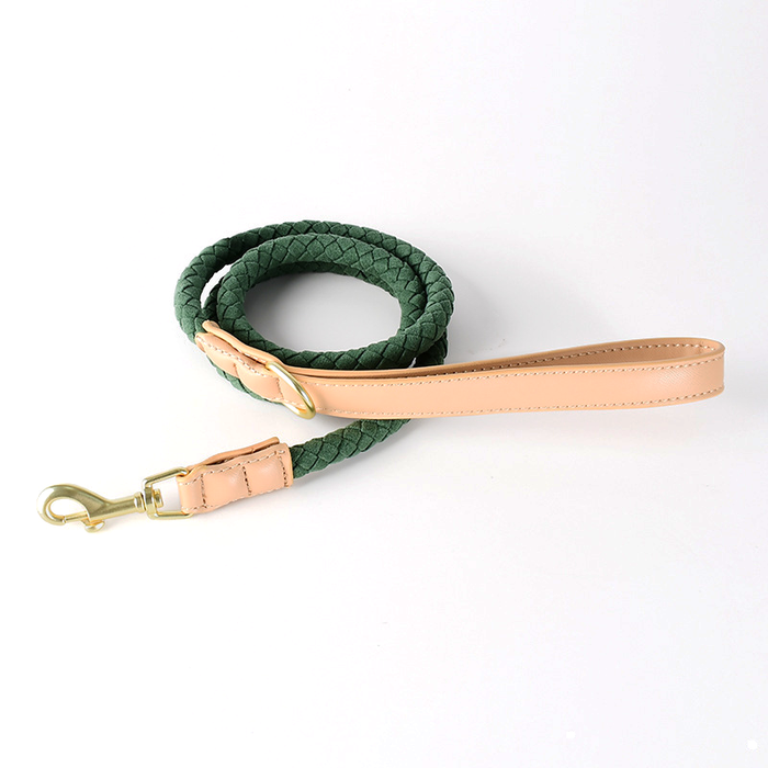 Twisted Rope Lead with Tan Trim