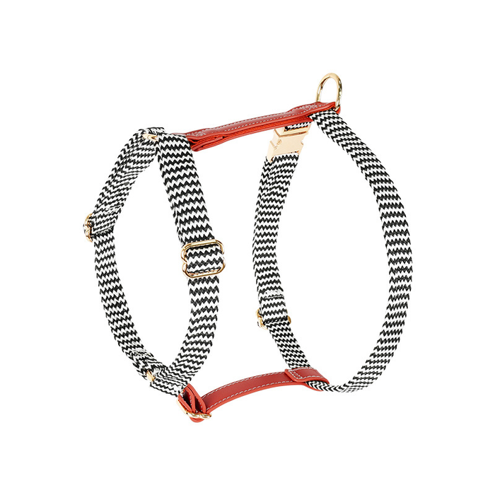 Herringbone Rope Harness with Blue Trim