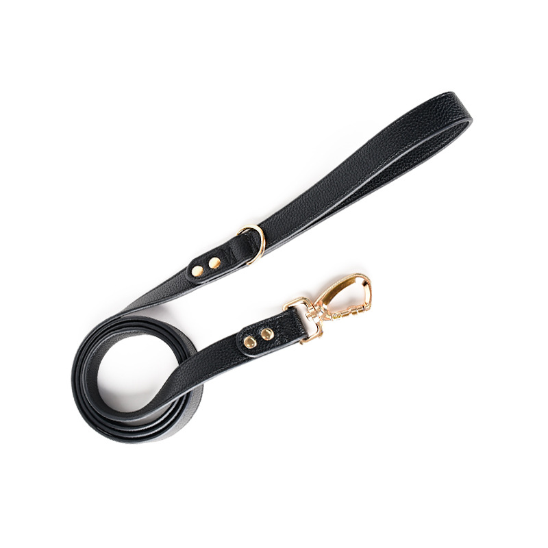 Saddle Tan Wide Contour Dog Lead, Vegan Leather