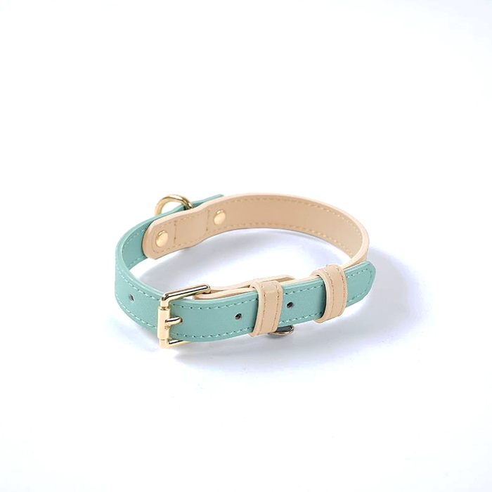 Blush Two-Tone Genuine Leather Collar