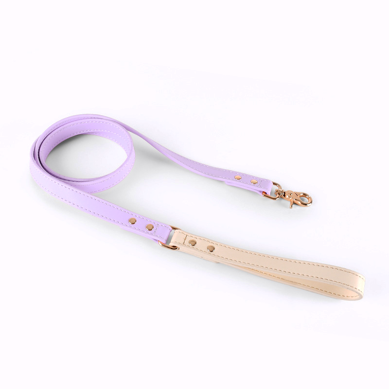 Blush Two-Tone Genuine Leather Lead