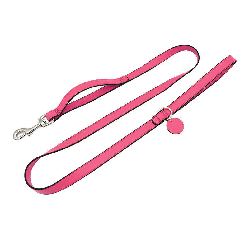 Zip Pocket Dog Lead in Bright Orange
