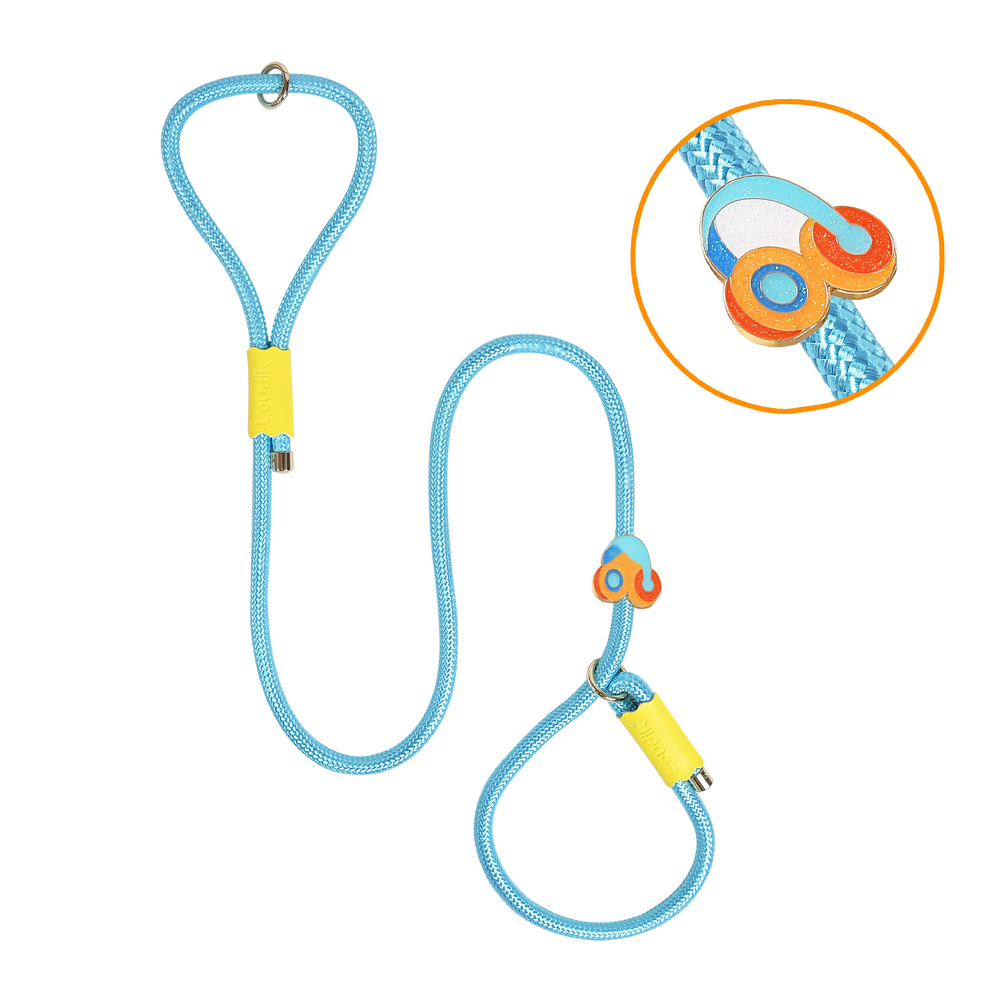 Sky Blue Round Rope Slip Lead