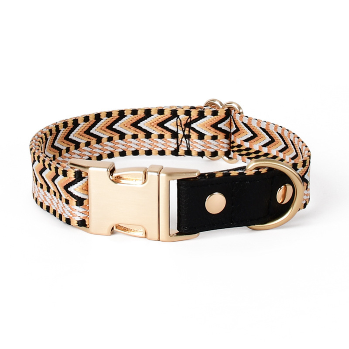 Rose Chevron Webbing Collar