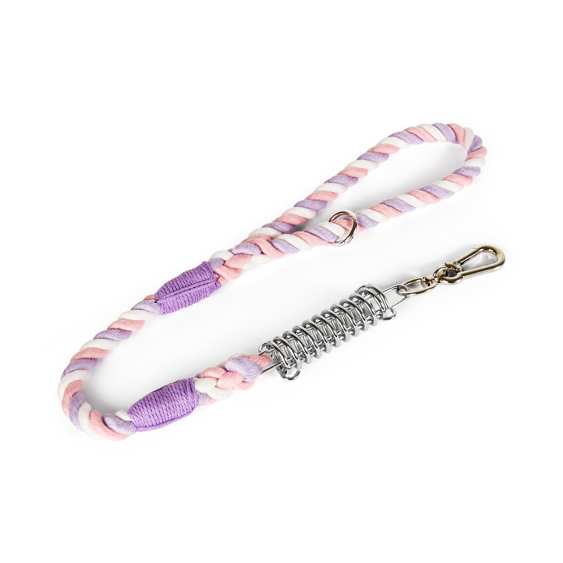 Sunset Ombre Rope Lead with Bungee Spring