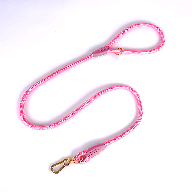 Strawberry Charm Pink Rope Lead