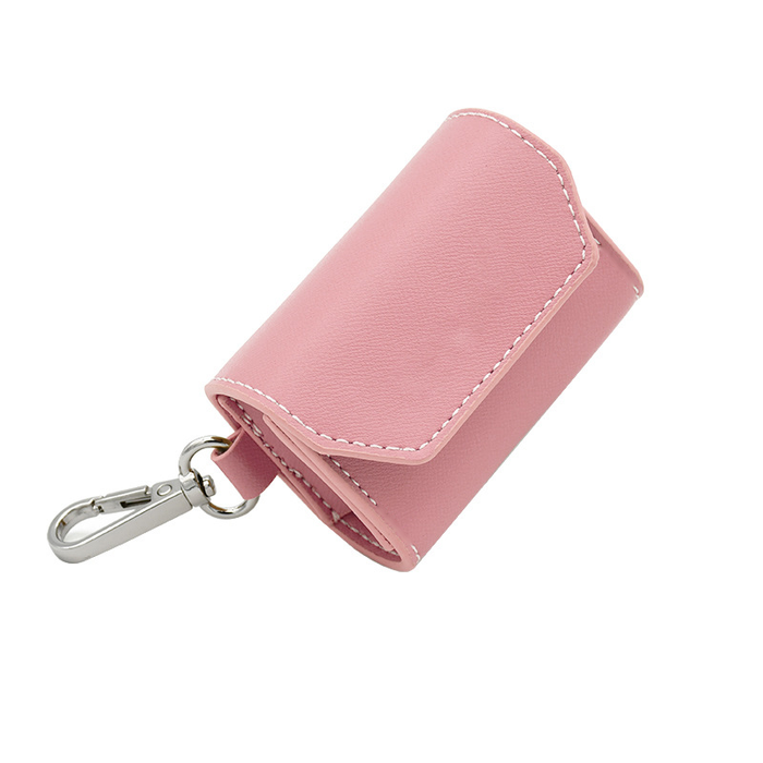 Camel Vegan Leather Poop Bag Holder
