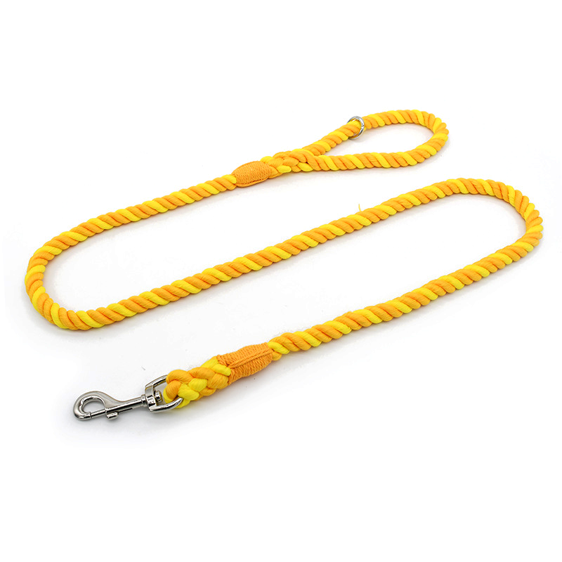 Hand-Braided Cotton Rope Martingale Lead