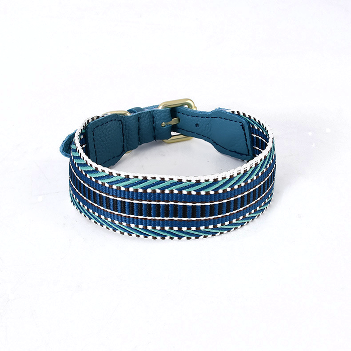 Festival Stripe Woven Band Collar