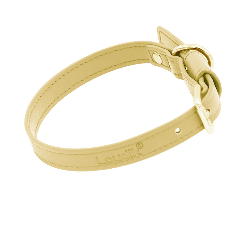 Blush Slim Leather Collar