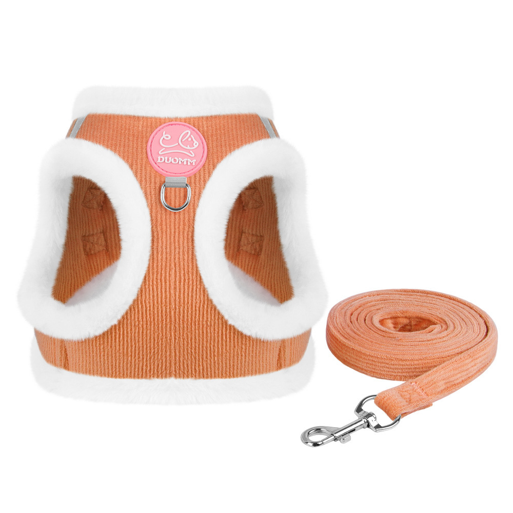 Powder Blue Fleece Step-In Harness & Lead Set