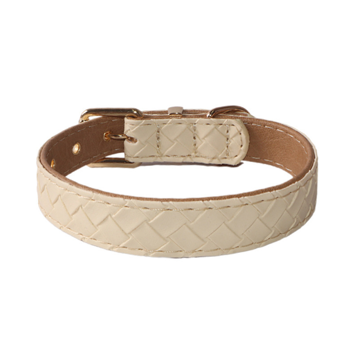 Lattice Weave Dog Lead, Woven Vegan Leather