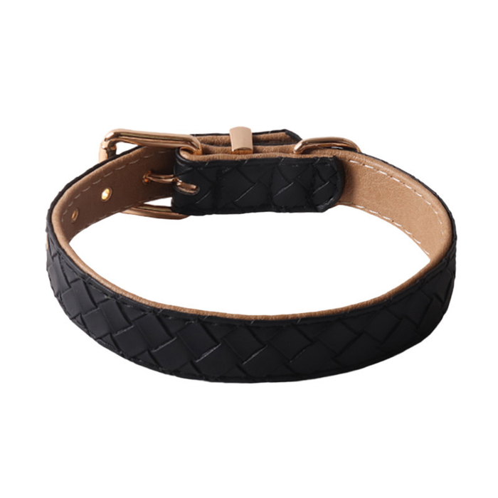 Lattice Weave Dog Lead, Woven Vegan Leather