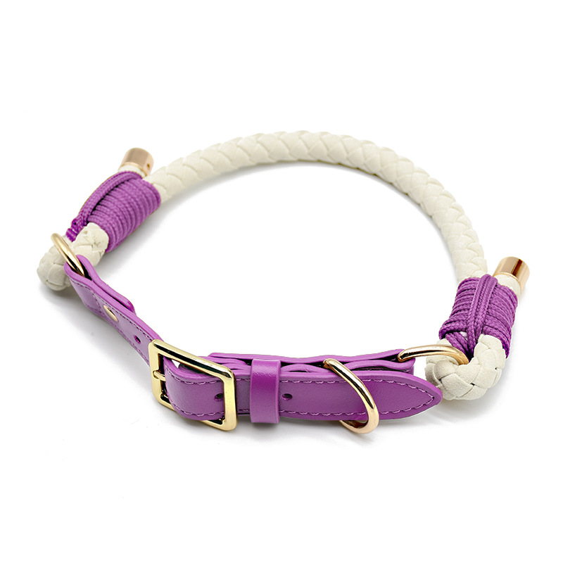 Cream Braided Rope Collar