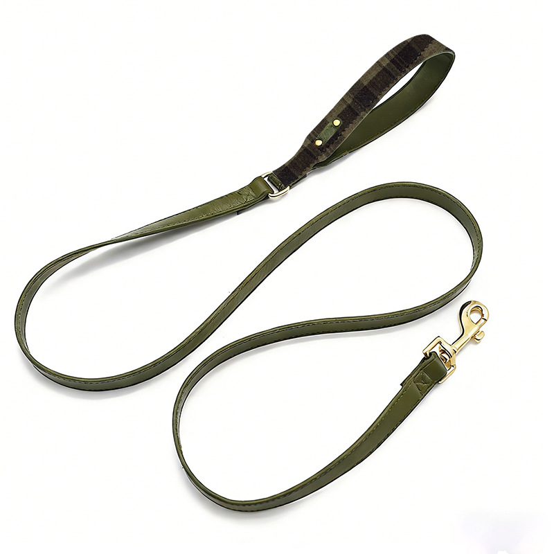 Olive Tartan Brooch Lead