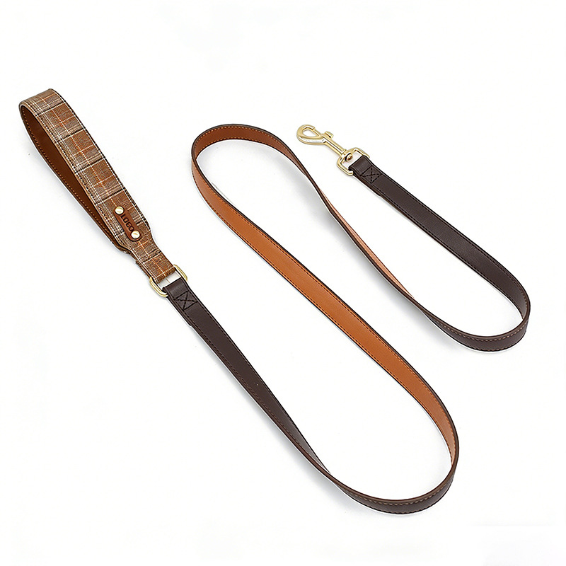 Chocolate Check Bandana Lead