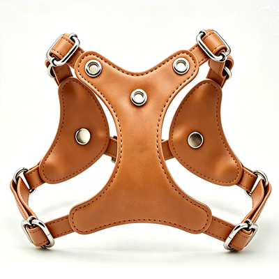 Jewelled Vest Harness & Lead Set in Vegan Leather