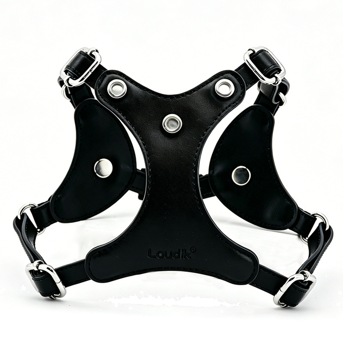 Jewelled Vest Harness & Lead Set in Vegan Leather