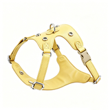 Pearl Blossom Bow Harness Gift Box Set in Vegan Leather - Yellow
