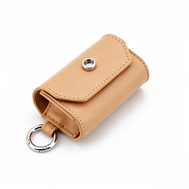 Pearl Blossom Bow Poop Bag Holder in Vegan Leather