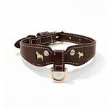 Earth Tones Collar for Small Dogs - Dark Brown