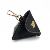 Poop Bag Holder in Earth Tones for Small Dogs - Black