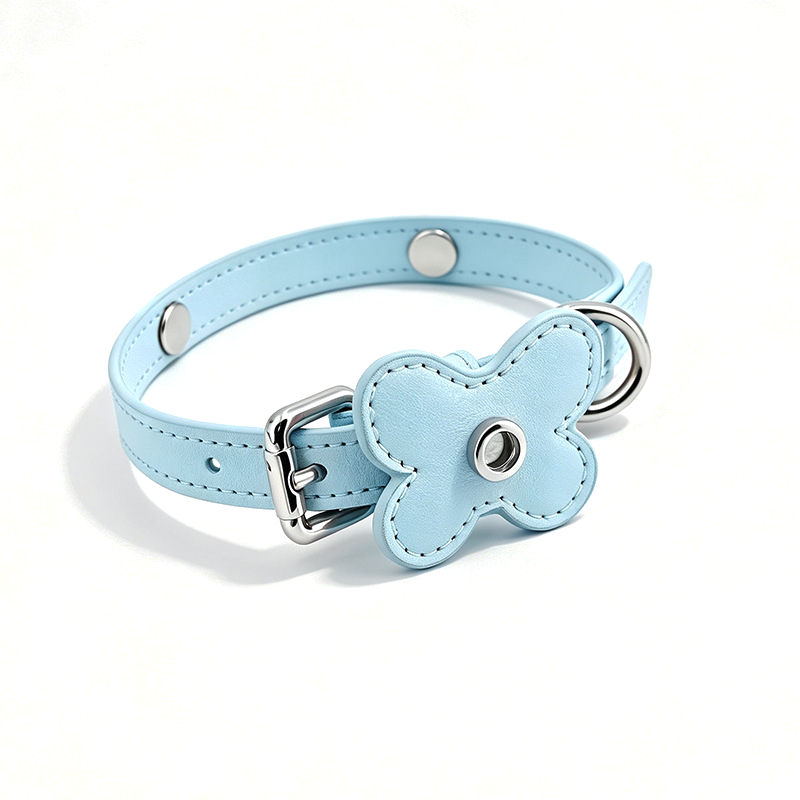 Butterfly Pearl Collar in Vegan Leather