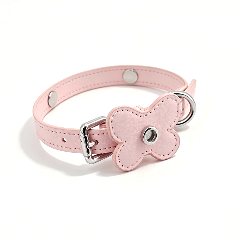 Butterfly Pearl Collar Gift Box Set in Vegan Leather - Blush