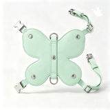 Butterfly Pearl Harness Gift Box Set in Vegan Leather - Green