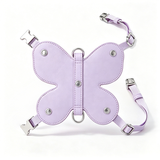 Butterfly Pearl Harness Gift Box Set in Vegan Leather - Violet
