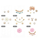 Pastel Sparkle Heart Bow Collar for Small Dogs - Magnetic Trim several styles customisable