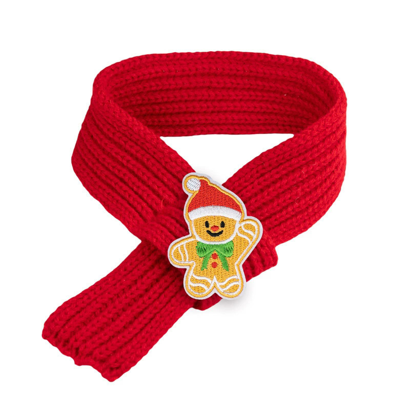 Fireside Knit Christmas Scarf for Cats and Puppies