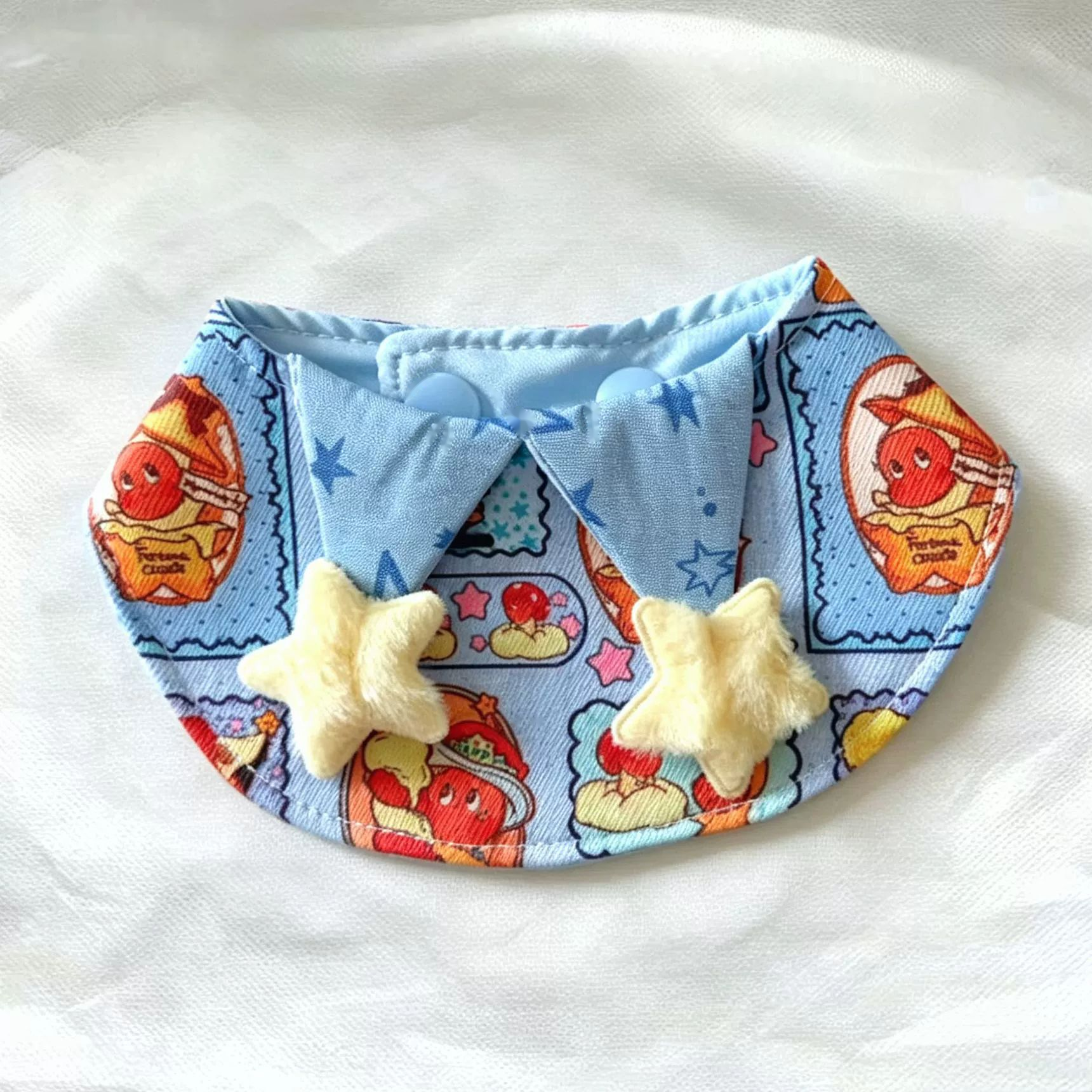 Playtime Bib Bandana Collar for Cats and Small Dogs - Blue Star friend