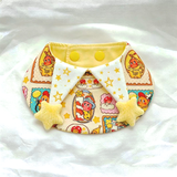Playtime Bib Bandana Collar for Cats and Small Dogs - Yellow Star friend