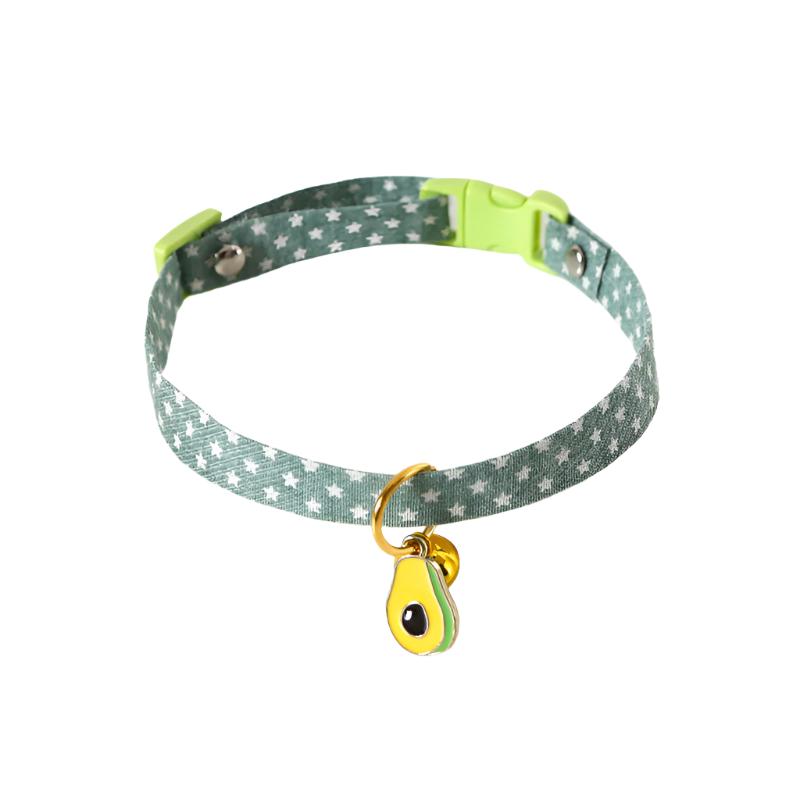 Deluxe Cloud Pastel Star Pattern Pendant Collar with Bell