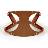 Butter Yellow Bow Harness Trio - Tan