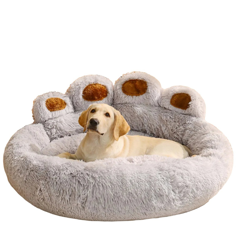 Cozy Fluffy Arctic Plush Cotton Paw Pet Bed