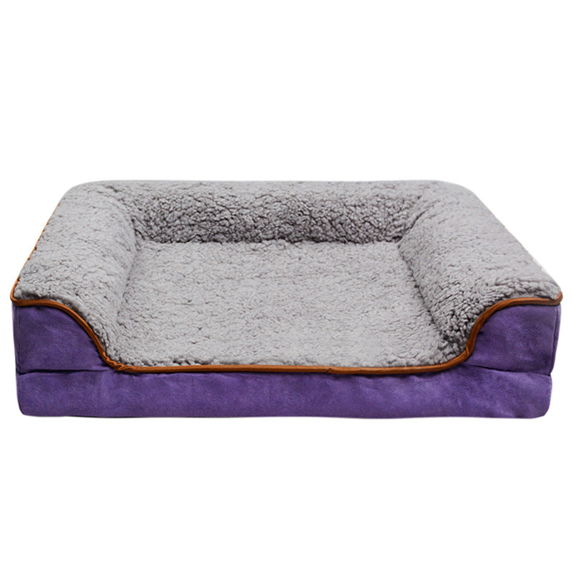 Luxurious Buckskin Breathable Plush Sofa Pet Bed