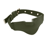 Saddle Brown Tracker Collar, Compatible with AirTag - Green