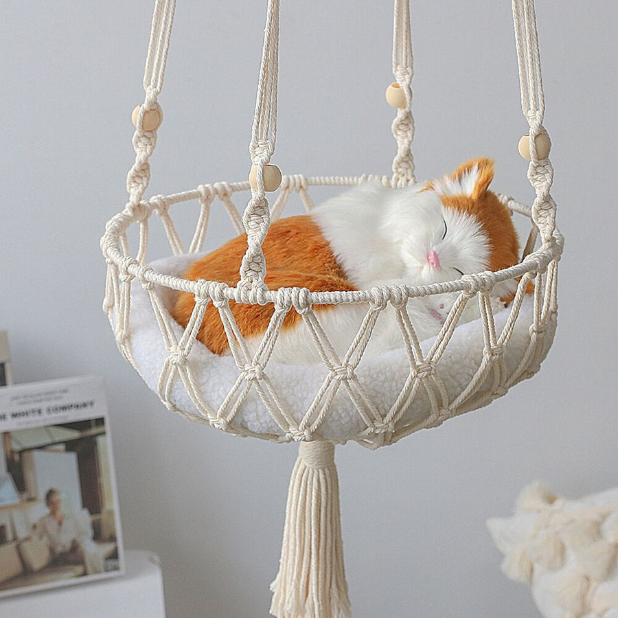 Bohemian Handcrafted Macrame Swing Bed