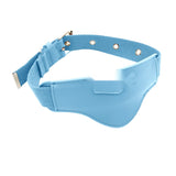 Saddle Brown Tracker Collar, Compatible with AirTag - Blue