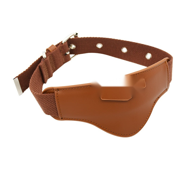 Saddle Brown Tracker Collar, Compatible with AirTag - Tan