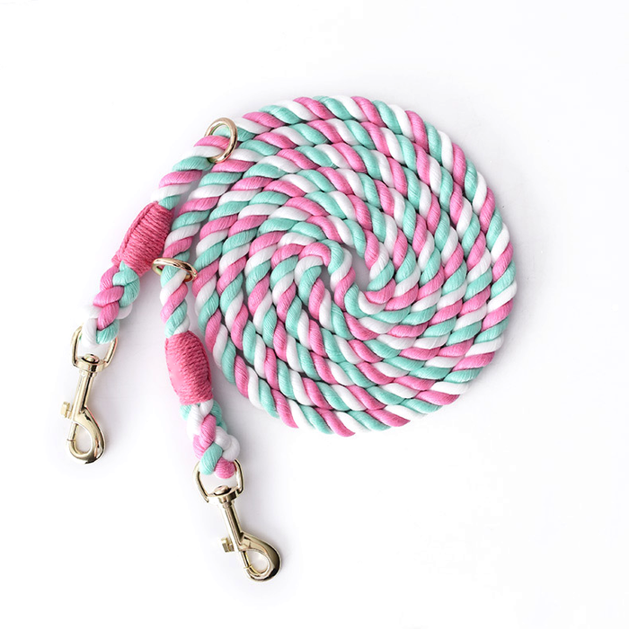 Sunset Ombre Cotton Rope Hands-Free Multi-Way Lead