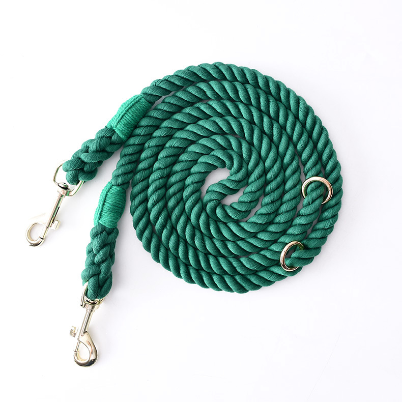 Sunset Ombre Cotton Rope Hands-Free Multi-Way Lead - Forest