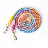 Sunset Ombre Cotton Rope Hands-Free Multi-Way Lead - Macaron