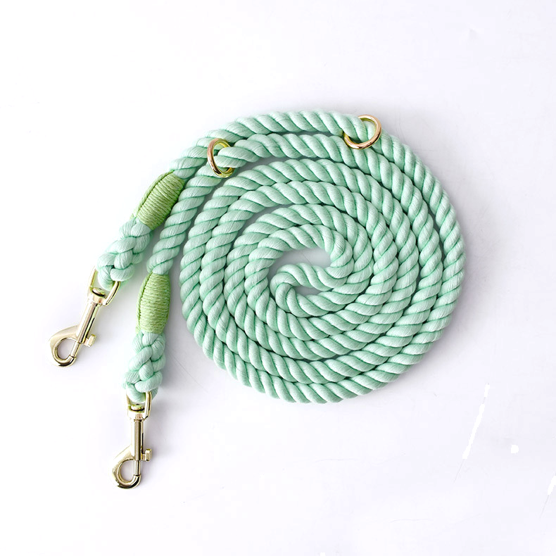 Sunset Ombre Cotton Rope Hands-Free Multi-Way Lead - Mint