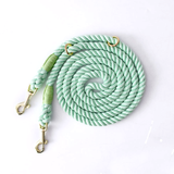 Sunset Ombre Cotton Rope Hands-Free Multi-Way Lead - Mint