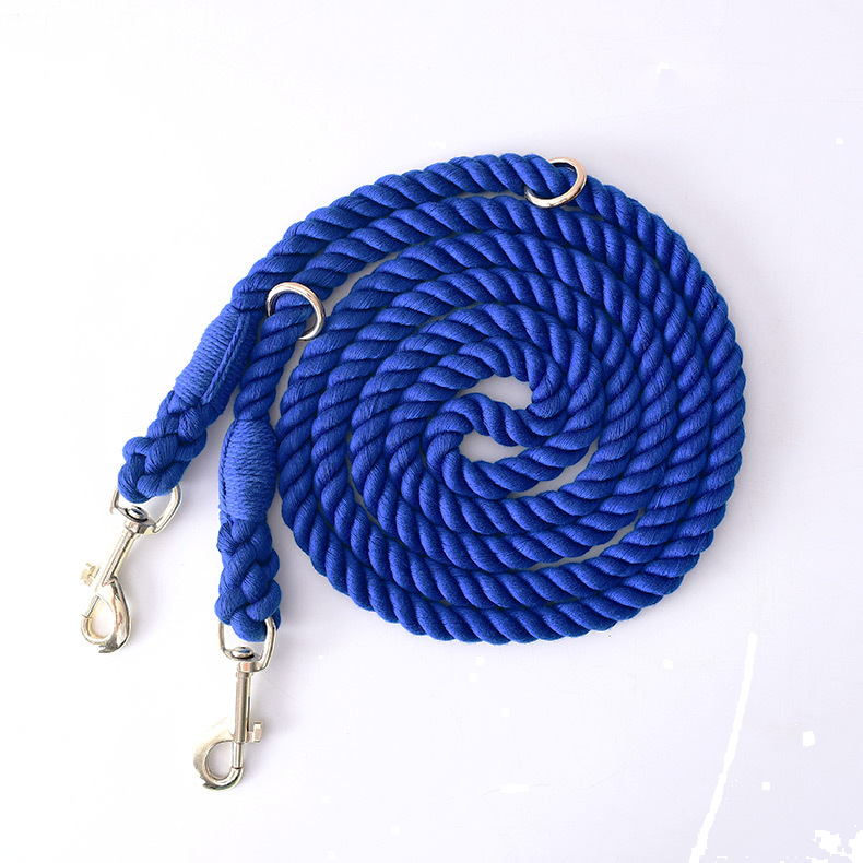 Sunset Ombre Cotton Rope Hands-Free Multi-Way Lead - Navy